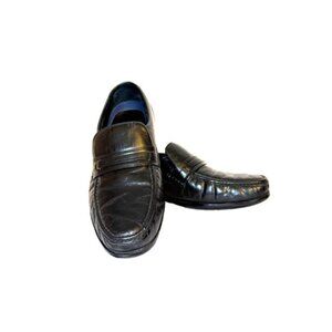 BOSTONIAN STOCKBRIDGE Black Leather Loafers/dress shoes men's 12D